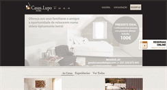 Desktop Screenshot of casasdolupo.com